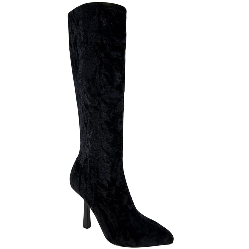 BCBGeneration Women's ISRA Knee High Black Boots Velvet Size 5
